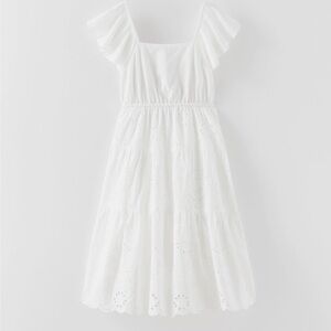 Zara Girls white sundress / Sz 14 / open back